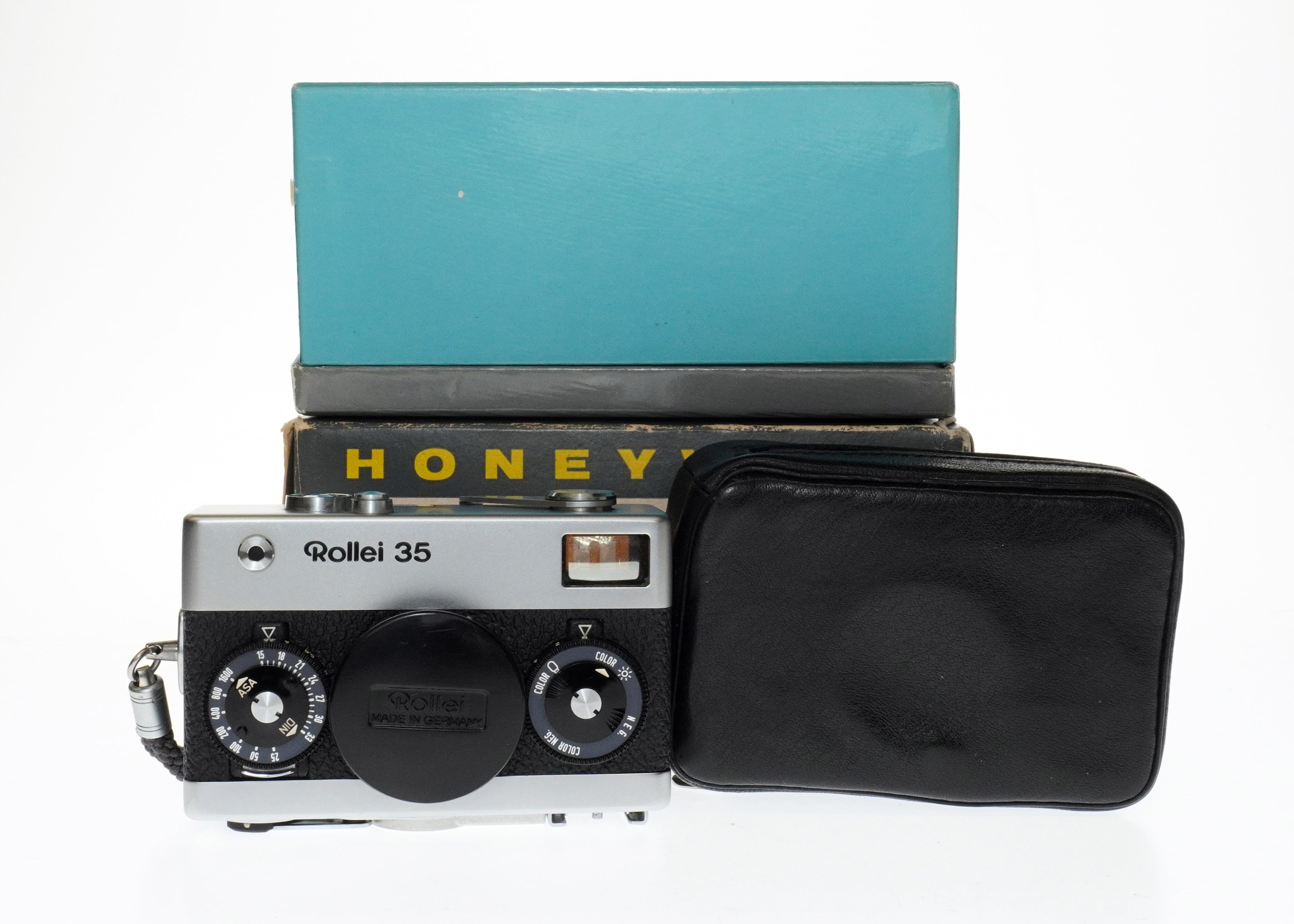 Rollei 35 Honeywell Silver 35MM Camera Carl Zeiss Tessar 1:3.5 f