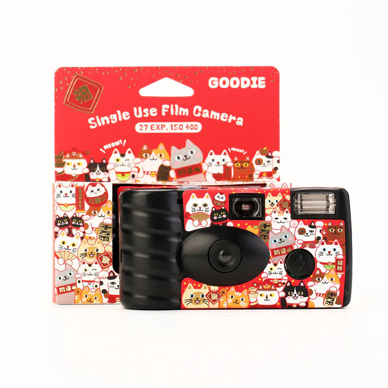 Goodie 35mm Single Use Camera Lucky Cat Edition Panda Camera