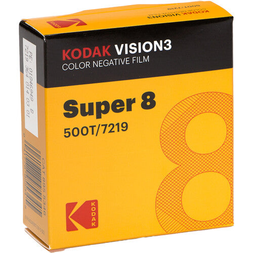 Kodak VISION3 500T #7219 - Super 8, 50' Roll Color Negative Film (Copy)