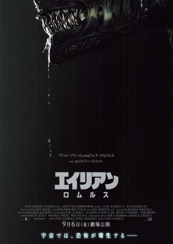 異形：羅穆盧斯 Alien: Romulus（2024）2 side B5 Movie Flyer with Plastic Holder