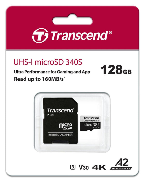 Transcend 128GB 340S microSD Card with Adapter