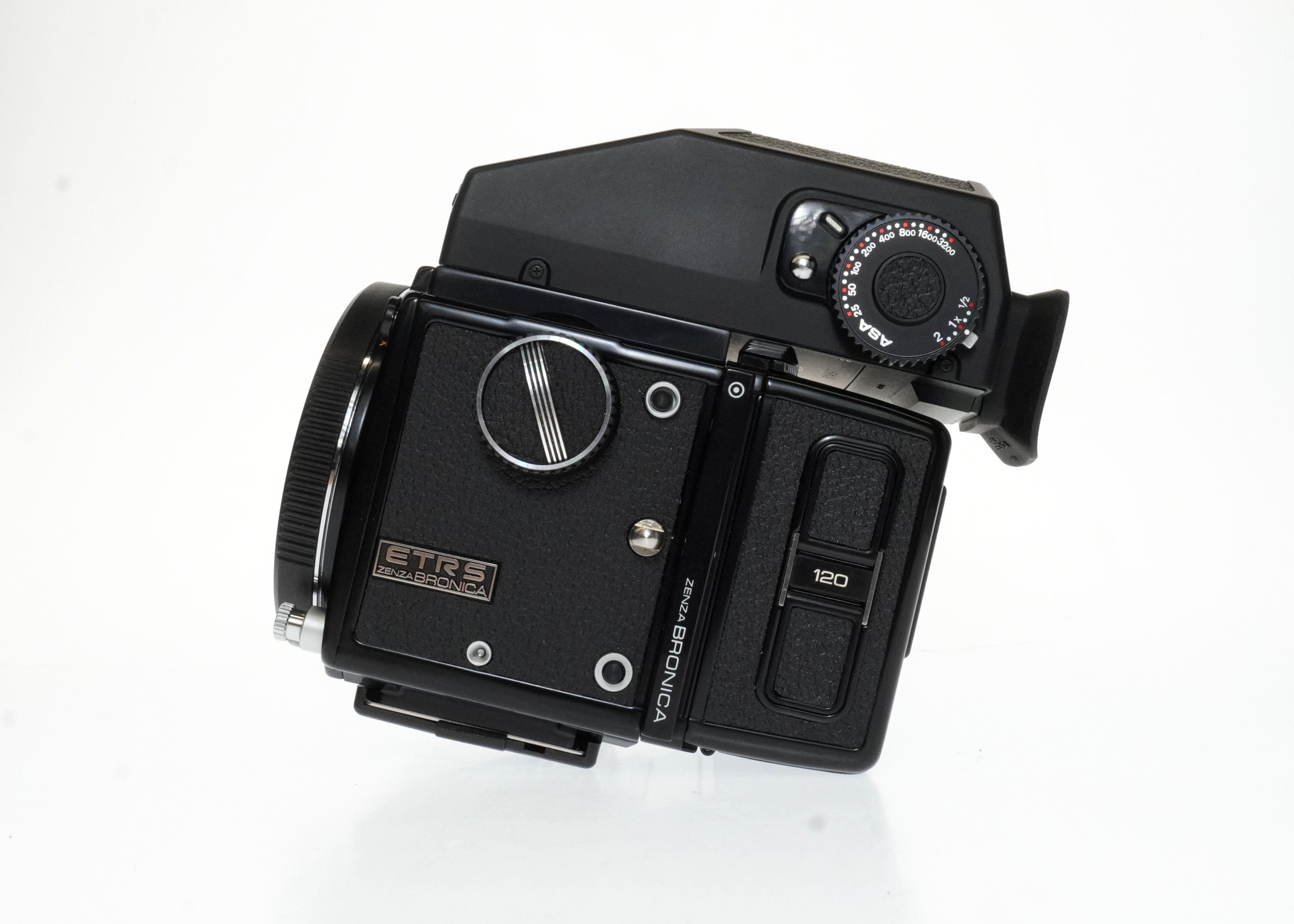 Zenza Bronica ETRS Body #29336 & 120 Film Back #101254 w/AE II Zenza Bronica ETRS Body #29336 & 120 Film Back #101254 w/AE II