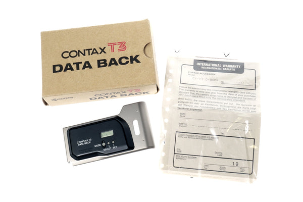 Contax T3 Data Back