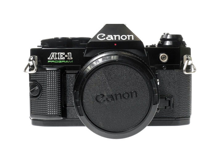 Canon AE-1 Program 35mm SLR Film Camera w/ FD 50mm f1.8 S.C. Lens