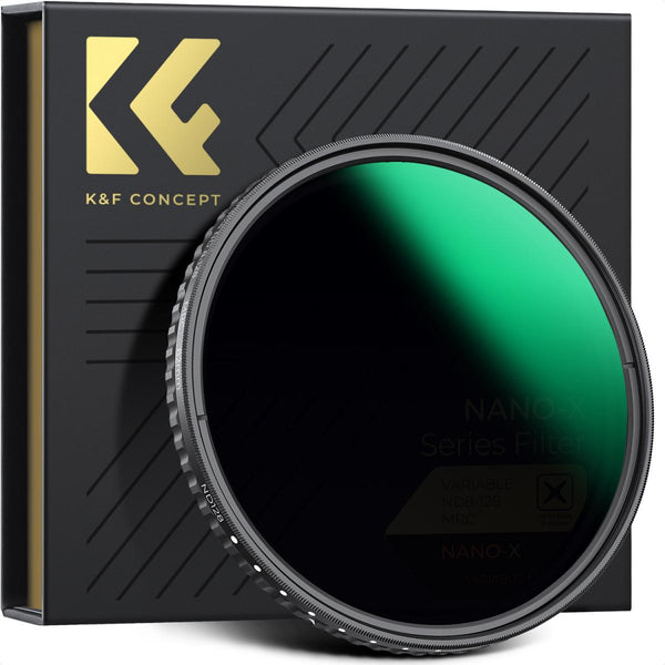 K&F Nano-X Adjustable Variable ND8-128 (3-7 Stop) ND HD Hydrophobic VND Filter (KF01.1078)