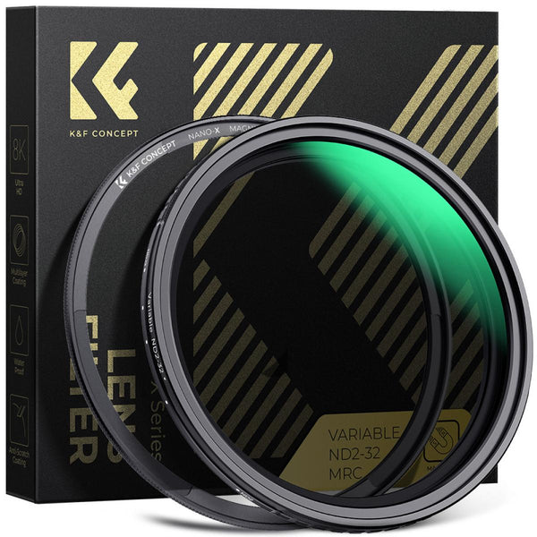 K&F Nano-X Magnetic Variable ND2-ND32 + Adapter Ring Lens Filters (KF01.1852)