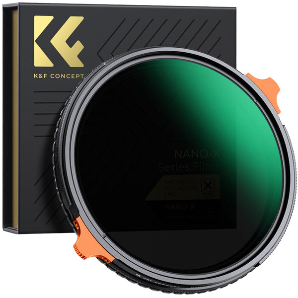 K&F Nano-X 2-in-1 CPL + ND4-64 (2-6 Stop) Variable ND 28-Layers Lens Filter (KF01.1916)