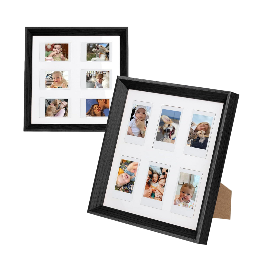 6-in-1 Wood Photo Frame for 3 inch – Panda Camera