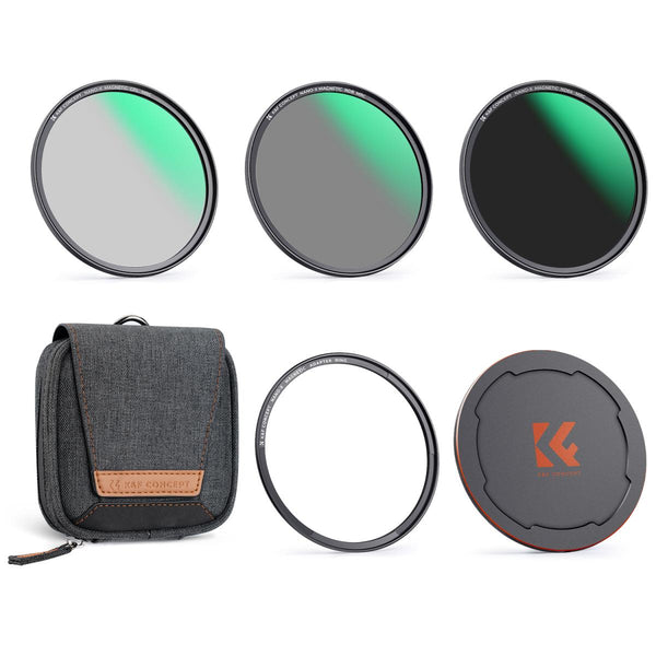 K&F X Series-Magnetic CPL+ND8+ND64+Adapter Ring Lens Filter Kit (SKU.2142)