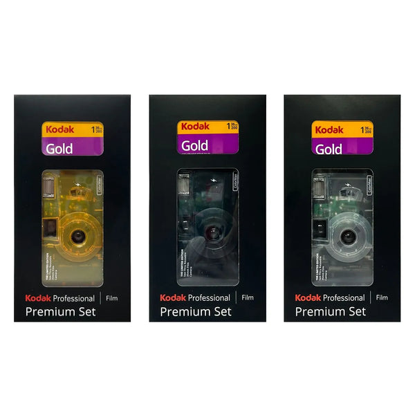 Kodak Reusable 35mm Jelly Camera Premium Set with Gold 200 Film