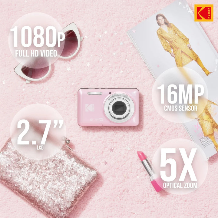 Kodak PIXPRO Digital Camera FZ55 - 5 Color – Panda Camera