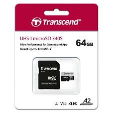 Transcend 64GB 340S microSD Card with Adapter