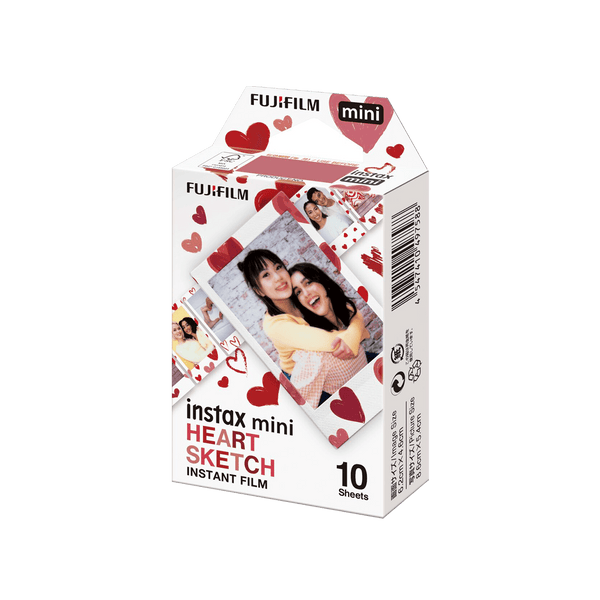 Fujifilm Instax Mini HEART SKETCH - 10 Sheets Instant Color Film