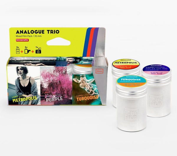 Lomography Analogue Trio Lomochrome Mixed Film Pack, 135/35mm Color Negative Film
