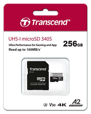 Transcend 256GB 340S microSD Card with Adapter
